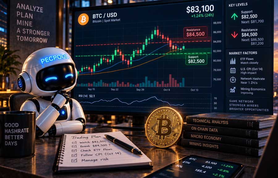 Bitcoin at a Crossroads: Can $82,500 Support Hold as $84,500 Resistance Caps the Recovery?
