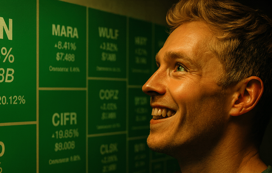 Bitcoin Miner Stocks Soared Monday as Nasdaq and Dow Rallied Higher