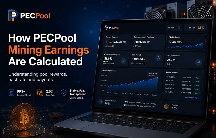 How PECPool Mining Earnings Are Calculated